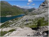 Lago di Fedaia - Capanna al Ghiacciaio